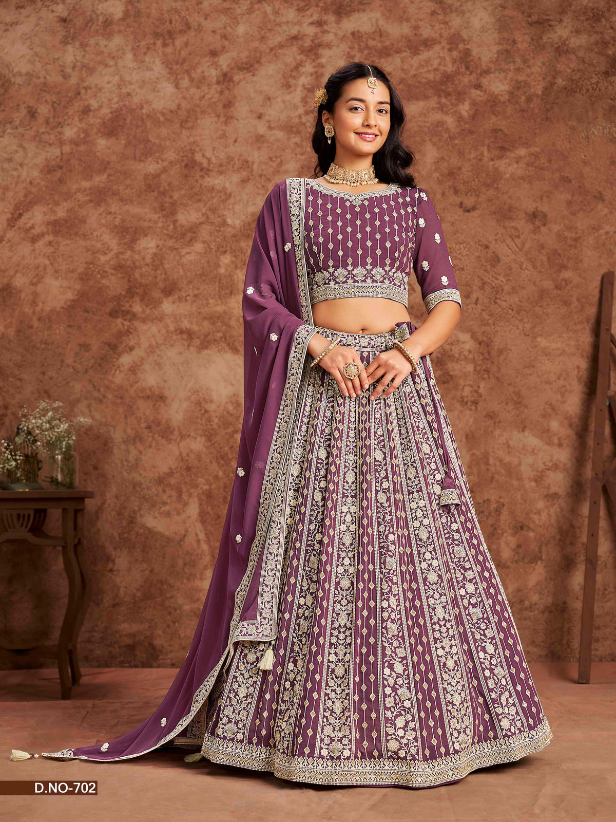 Embroidered Art Silk Lehenga Choli with Net Dupatta