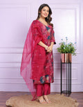 Modal Silk Straight Kurti in Wine Shade