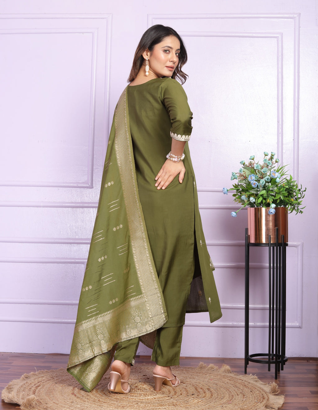 Viscose Silk Straight Kurti
