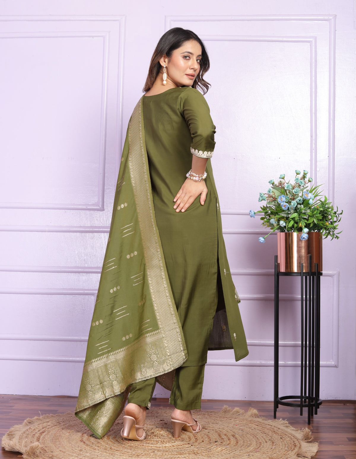 Viscose Silk Straight Kurti
