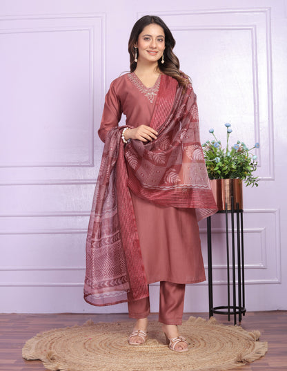 Russian Silk Straight Kurti
