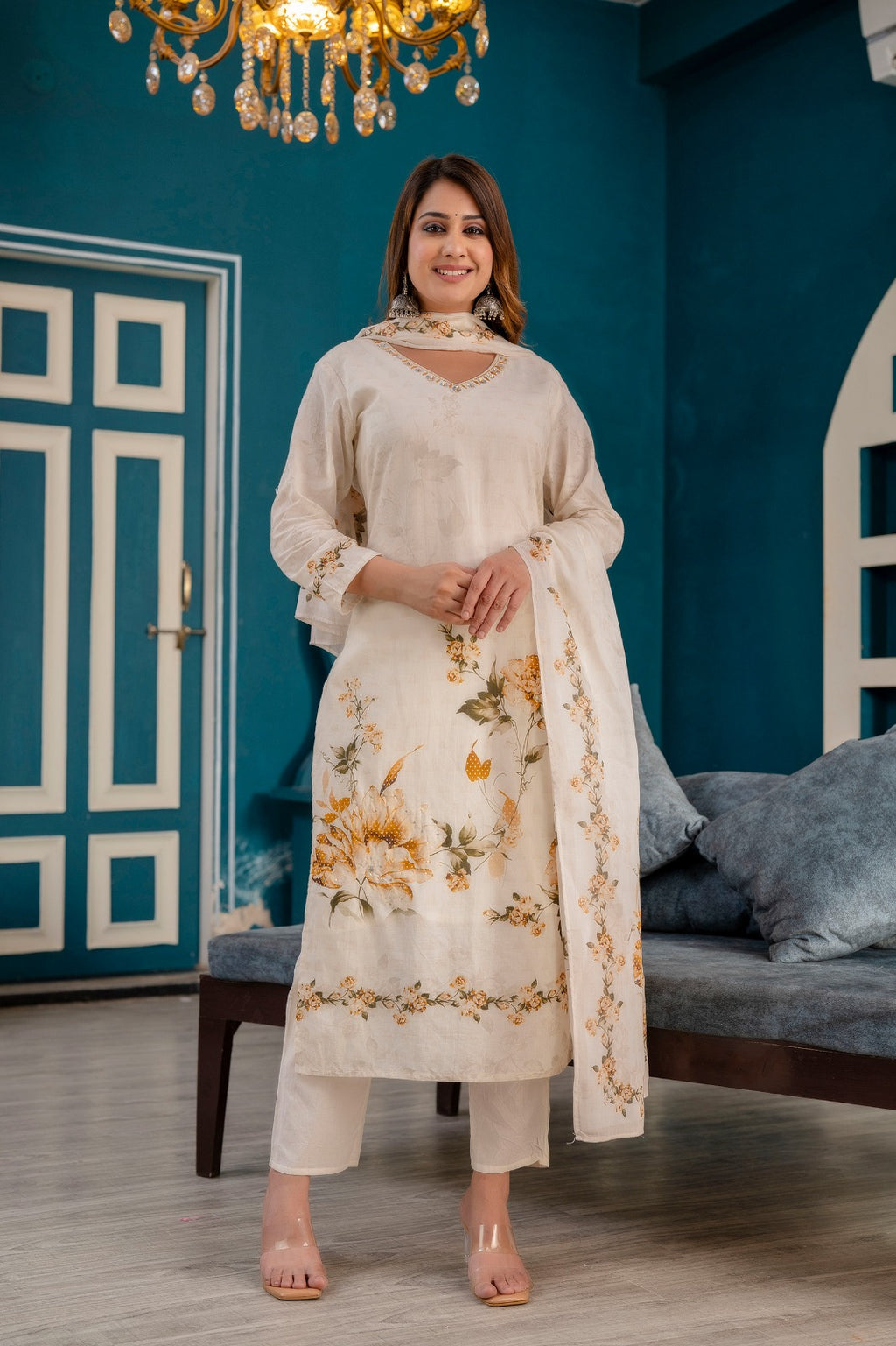 Cambric Cotton Straight Kurti