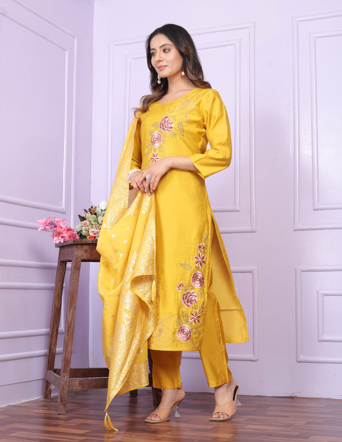 Russian Silk Straight Kurti